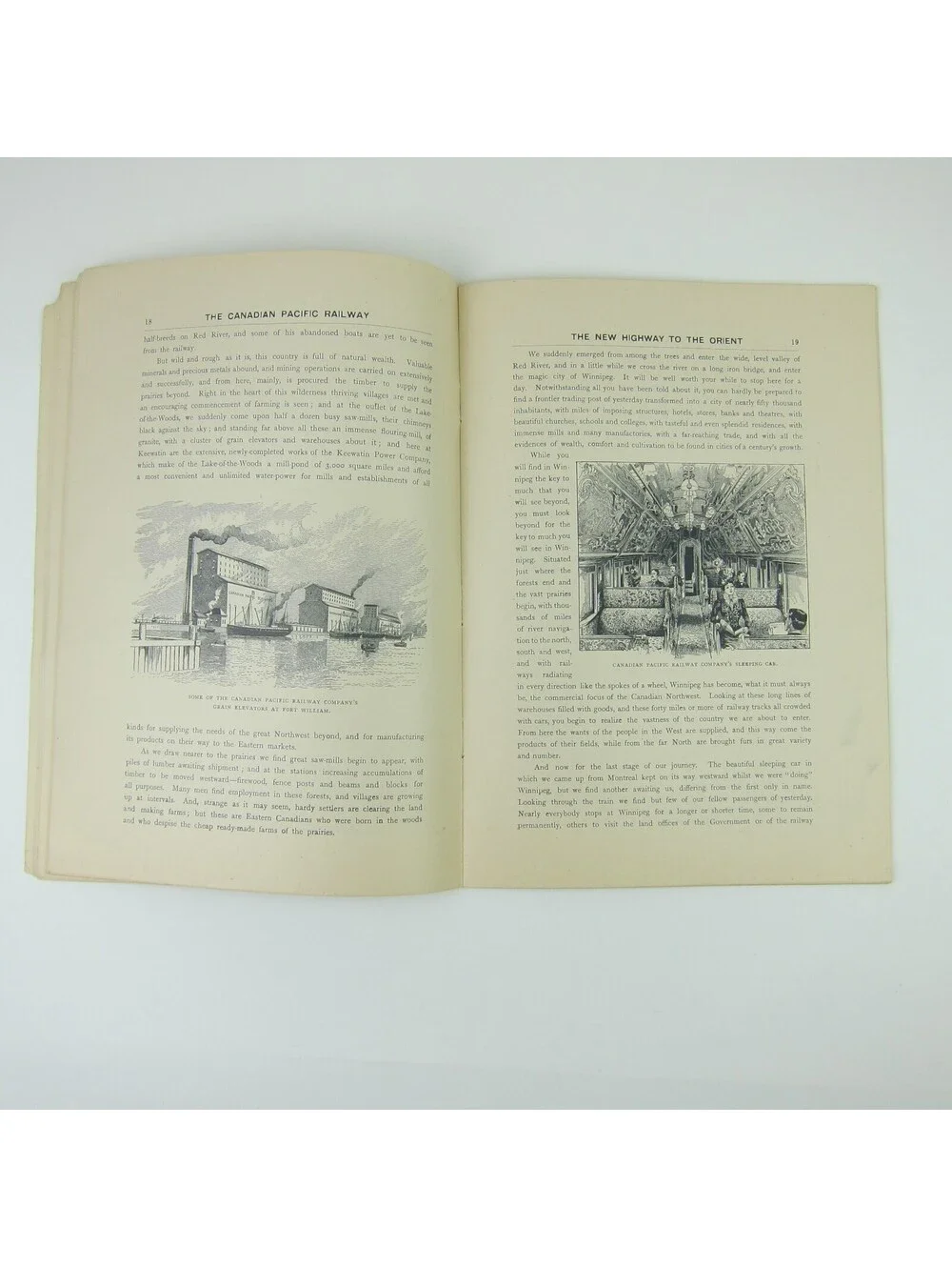 Canadian Pacific Railway Tour Book Canada Mountains Prairies Rivers Antique 1900